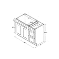 thumbnail image 5 of Disar 45'' Single Bathroom Vanity With Drawer Right Base Only, 5 of 5