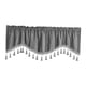 thumbnail image 4 of Cortina de ventana de bolsillo para barra Cortinas de ventana pequeña Cenefa festoneada Tratamientos de ventana pequeños transpirables Cortinas de Gris oscuro perfecl Cortina Corta, 4 of 8