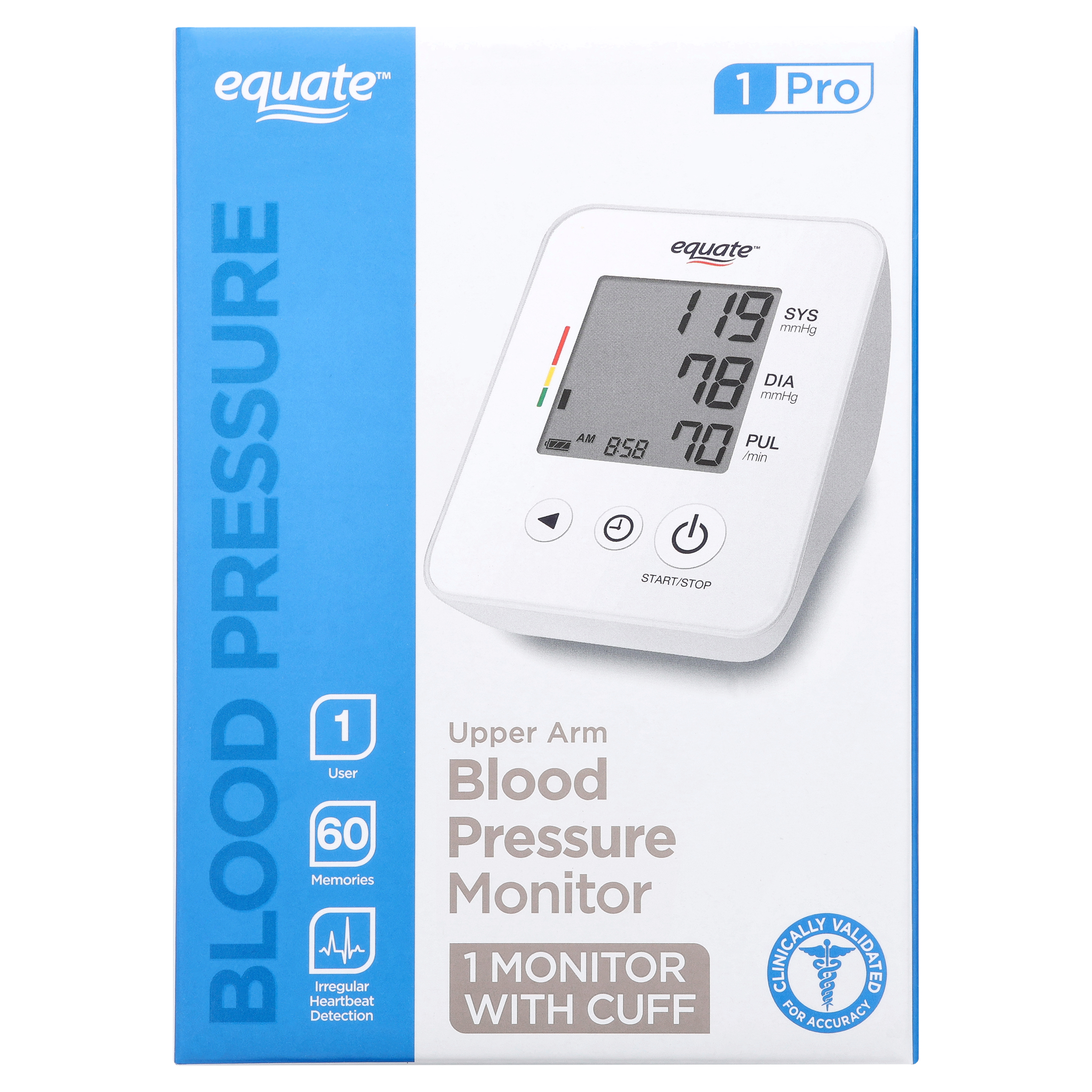 Equate 1 Pro Automatic Upper Arm Blood Pressure Monitor