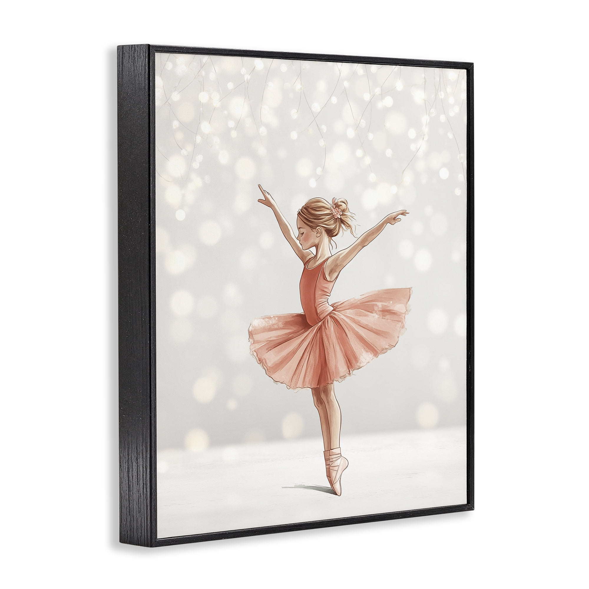 Stupell Industries Dancer In The Light Black Framed Giclee Art, design by Christine Simpson Art