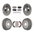 thumbnail image 1 of Transit Auto Front Rear Disc Brake Rotors Ceramic Pads and Drum Kit for Car 2001-2002 Toyota RAV4 BATTERY EV (EV BEV) engine K8T-103643, 1 of 11