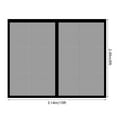 thumbnail image 2 of Magnetic Garage Door Screen Fiberglass Insects Bugs Mesh Net Handsfree 10x8 ft, 2 of 12