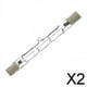 thumbnail image 1 of Bombilla halógena lineal 6xR7S, luz blanca cálida, 118mm, tipo J, ángulo de haz de 360 degree, regulable, para apliques de pared de trabajo, suelo 2 piezas, 1 of 8