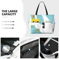 thumbnail image 3 of Balery Three White Geese Beach Travel Bag - Water-Resistant, Large Capacity Lightweight Tote with 7 Pockets for Women and Men - Perfect for Beach, Pool, Gym, and Travel, 3 of 7