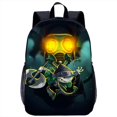 thumbnail image 3 of Rayman Legends-mochila escolar con estampado 3D de dibujos animados para niñas y niños, bolsa para portátil de viaje para adolescentes, mochila escolar de 17 pulgadas, temporada escolar, 3 of 4