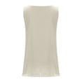 thumbnail image 4 of Womens Tops, Duoif Layered Linen Tank Tops Elegant Going Out Blouse Shirts for Women Beige L, 4 of 6