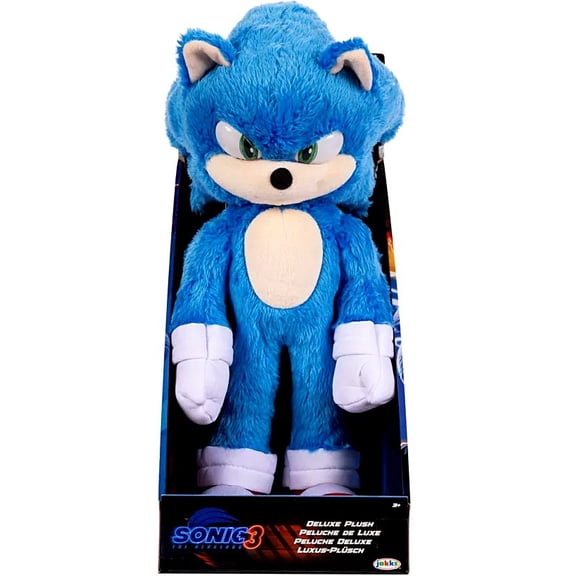 Sonic the Hedgehog 3 Sonic Deluxe Plush Toy New with Tag