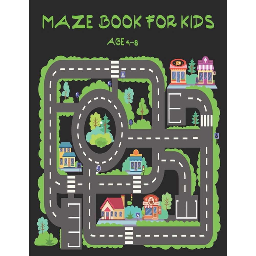Maze book for kids age 48 A maze activity book for kids. Great for