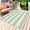 Sage Green, variant on Outdoor Rug 3' x 5', Sage Green Striped Large Carpet Area Rugs for Patio, RV, Deck, Farmhouse Vintage Stripes Water Absorption Camping Rug, Lightweight Washable Rugs Runner