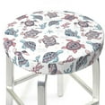 thumbnail image 3 of Fotbe Tribal Style Turtle Stool Covers Round,Waterproof Round Bar Stool Covers Bar Chair Covers Washable Stool Cushion Slipcover for 12-14 Inch Chair-, 3 of 7