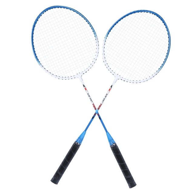 Iron Alloy Badminton Racket,2Pcs Iron Alloy Battledore Battledore Badminton Racket Rapid Response