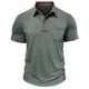 thumbnail image 2 of pstuiky camisetas de hombre, Camiseta deportiva y de fitness para hombre, de color liso, cálida y ajustada, con cuello semialto y manga larga. camisas casuales para hombre s, 2 of 9