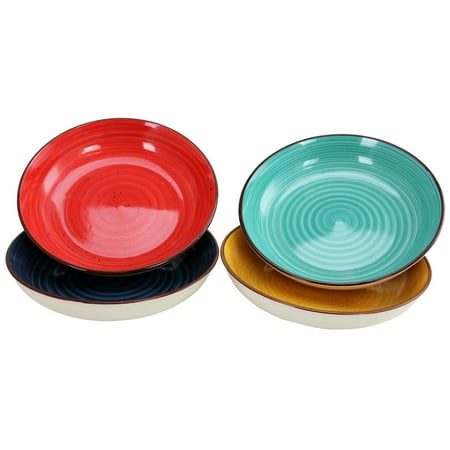 Gourmet Stoneware - Gibson Home Color Speckle 4-Piece 8.25