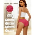 thumbnail image 3 of Sunm Boutique Cheeky Underwear for Women Cheeky Panties Lace Stretch High Cut 6 Pack, 3 of 6