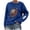 ZB-Blue-frostluinai game day sweatshirt, variant on Frostluinai Game Day Sweatshirt Women Crew Neck Long Sleeve Football Pullover Tops Funny Graphic Sweat Shirts Womens Sweatshirts