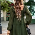 thumbnail image 4 of Vestido de manga larga elegante para mujer, vestido corto de gasa, mini vestidos de fiesta, 4 of 6