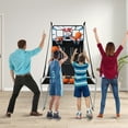 thumbnail image 3 of Topbuy Foldable Dual Shot Basketball Arcade Game Indoor & Outdoor 1-4 Player Basketball Game w/ Electronic Scoring System, 3 of 10