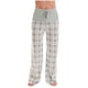 thumbnail image 1 of ShomPort Women Pajama Pants Wide Leg High Waisted Lounge Pants Comfy Pjs Bottom with Pockets Stretch Plaid Sleepwear, 1 of 4