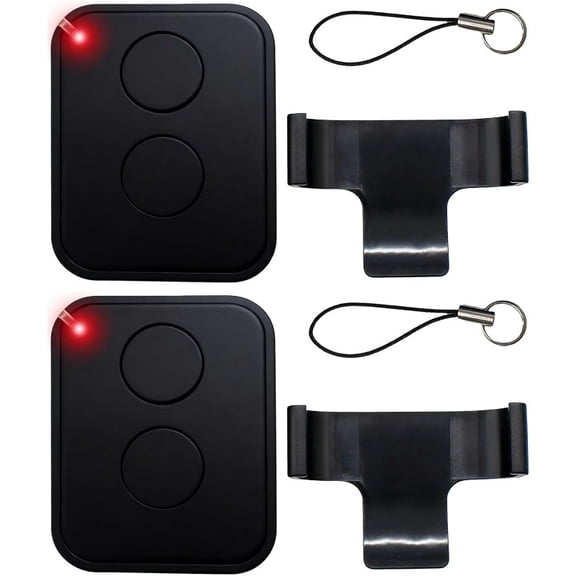 A Set Containing Two Remote Controls Compatible with Nice Era ON2E, ONE2, ON1E, and ON4E Transmitters (433.92 MHz, Dual-channel, Rolling Code) and Universal Gate and Garage Door Receivers