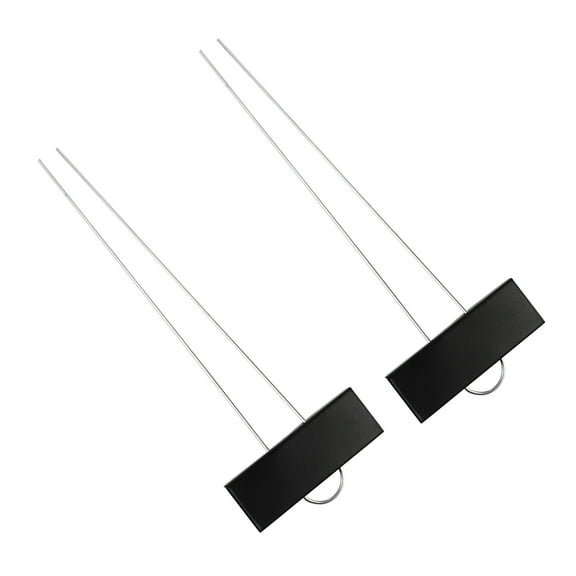 2 Metal Labels Waterproof Markers Reusable Garden Stake Tags Flower Nursery Display Sign for Outdoor Garden Vegetable Greenhouse ( Black )