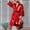 Red, variant on Long Sleeve Mens Pajamas Big And Tall Silk with Pockets Blue Robe Dragon Print Comfy Bathrobes Men's Pajamas M-5XL
