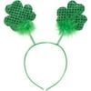 PMU St. Patrick's Day Headwear Decorations and Party Supplies - Glittered Shamrock Boppers Party Headband - Irish Costume, Party Accessory (1/pkg) Pkg/1