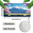 thumbnail image 2 of 1 Pcs 2D Flat License Plate Covers & Frames, Cherry Blossoms and For Decorative Front, Waterproof For Decoration Aluminum License Plate Covers & Frames Cover For Men Women, 12" X 6", 2 of 7