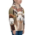 thumbnail image 3 of Disketp Cute Alpaca in Daze Youth Hoodie Sweatshirt for Boys Girls Kids Pullover Hooded Classic Casual Essentials Hoodie-X-Large, 3 of 6
