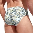 thumbnail image 3 of PEASKJP Men's Swimsuit Bikini Briefs with Adjustable Drawstring (Black,L), 3 of 5