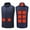 Blue, variant on Mgmyaa Unisex Plus Size Heated Vest with 31 Heating Zones 3 Temperature Settings USB Powered Winter Sleeveless Coat for Women and Men