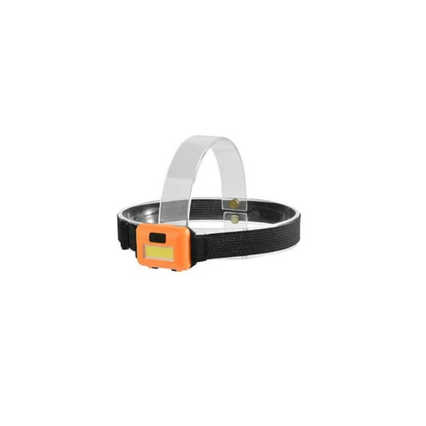 Naiovety Linterna frontal Senderismo Pesca Luz montada en la cabeza Linterna recargable brillante Mini portátil brillante Haz ancho Iluminación y accesorios Naranja