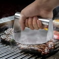 thumbnail image 4 of Presse à Burger en Acier Inoxydable, 5,5 Pouces, Presse à Burger Ronde, Presse à Bacon et Grill Non Adhésive pour Steaks, 4 of 7