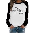 thumbnail image 2 of Ichuanyi Liquidación Fashion Fomen Women's Round Cuel Manga larga Swouse de sudadera impresa Tops ICHUANYI WER202308213854, 2 of 5