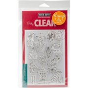 hero arts clear stamp & die combo-origami holiday