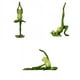 thumbnail image 1 of 3 piezas/pieza novedad Animal Yoga rana estatuillrte para decoración al aire libre en el estante del jardín del hogar Sunnimix Figuras de rana, 1 of 7