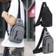 thumbnail image 1 of Fiudx Mochila Cruzada, Impermeable, Puerto de Carga Usb, Correa Ajustable, Múltiples Bolsillos, Práctico Conector para Auriculares, Ideal para Viajes Al Aire Libre y de Negocios, Tamaño 30 X 18 X 6 C, 1 of 7