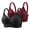 Multicolor#01, variant on purcolt 2 Pack Women's Plus Size No Underwire Bras Flowers Embroidery Soft Push Up Wireless Bras Casual Supportive Comfort Tshirt Bralettes