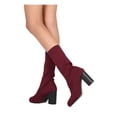 thumbnail image 3 of New Women Indulge Sophie-I Knitted Fabric Mid Calf Block Heel Sock Boot, 3 of 4