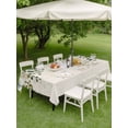 thumbnail image 4 of Outdoor Tablecloth with Umbrella Hole for Patio/Picnic/Party/Camping, Sage Green Waterproof Table Cloth Rectangle Table Cover Washable, Eucalyptus Leaves (60"x 84"), 4 of 8
