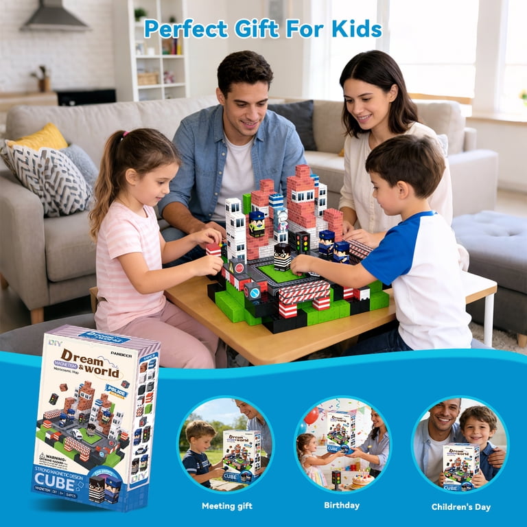 NCOSMOS 96PCS Magnetic Blocks Set, Safe Harmless, Magnet Building