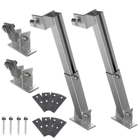

1 Pair Solar Panel Roof Bracket Mounting Stand 15-30° Adjustable Pv Fixings