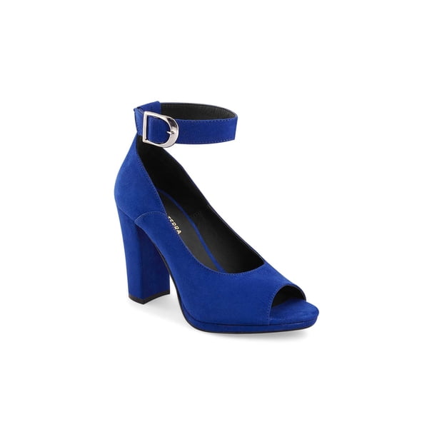 Sandalia Azul Ajuste En Tobillo Altura 9.5Cm Mundo Terra 031198