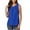 Blue, variant on TKLPEHG Sleeveless Blouses for Women Crew Neck Pleated Tank Tops Fashion Summer Going Out Tops Loose Shirts Sleeveless T Shirts Solid Color Casual Blouses (Wine,L)