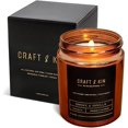 thumbnail image 1 of Vela aromática Craft & Kin Smoke & Vanilla, 240 ml, 45 h Burn, 1 of 6