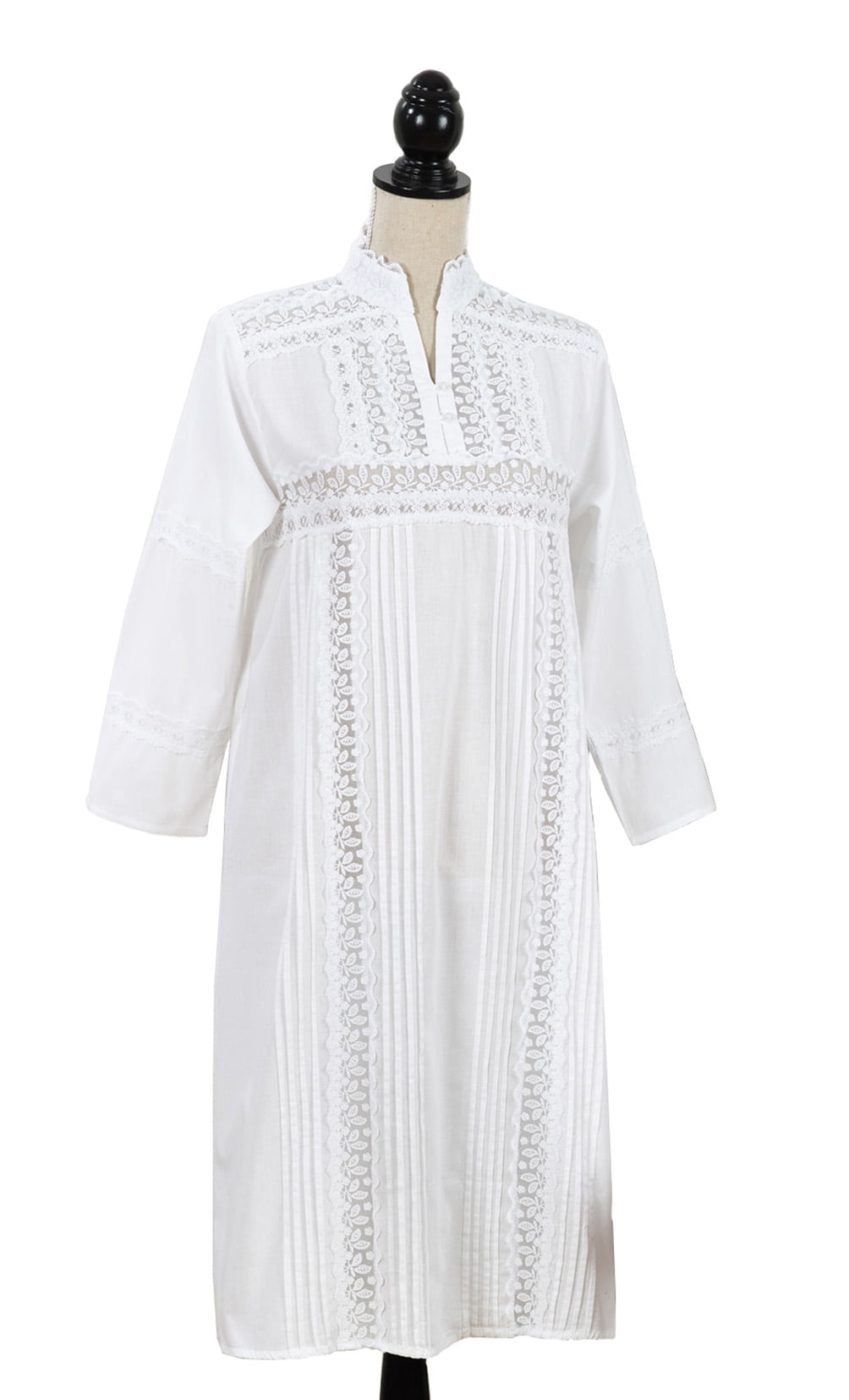 long sleeve cotton nightgown