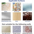 thumbnail image 5 of Ganchos De Pared 13 Libras (máximo) Ganchos Sin Costuras Reutilizables Transparentes,Impermeables Y A Prueba De Aceite,Ganchos Autoadhesivos Resistentes para Cocina De Baño,Paquete, 5 of 5