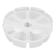 thumbnail image 4 of Caja organizadora de plástico transparente BuyWeek redonda de 8 rejillas, 4 of 14