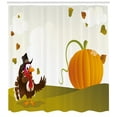 thumbnail image 3 of Ambesonne Turkey Shower Curtain, Happy Pilgrim Theme, 69"Wx75"L, Multicolor, 3 of 3