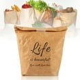 thumbnail image 3 of Reusable Silicone Bag Kraft Paper Lunch Bag   Paper Aluminum Film Lunch Box Bag, 3 of 8