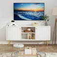 thumbnail image 4 of ARTPOWER 55” Fluted TV Stand, Mid Century Modern TV Stand for 55/60/65 inch TV, Entertainment Center with Storage, Television Stands, TV Console, Media Console for Living Room, Bedroom, 4 of 6
